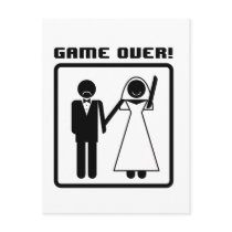 Game Over Bachelor Postcards