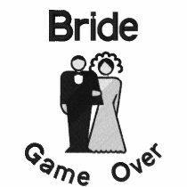 Game Over - Bride embroidered shirts