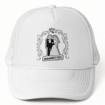 Game Over Bride & Groom Art Deco Style (silver) hats