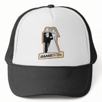 Game Over Bride & Groom TShirt (athletic gold) hats