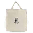 basic_tote_bag - Fun stylized Bride and Groom in black and white are embroidered on quality tote bags. Funny text says "Game Over". But we know that its just the first level with the best to come. Wonderful gift idea for your bachelor or bachelorette parties.: Sizes  Available colors: natural
