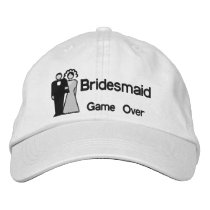 Game Over - Bridesmaid embroidered hats