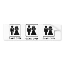 Game Over Bumper Stickers