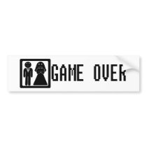 Game Over Bumper Sticker bumper stickers