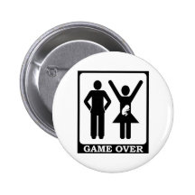 Game Over - Dad To Be Pinback Buttons