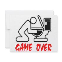 Game Over Drunk invitations by Mustang_Lady Game Over Drunk invitations
