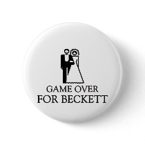 Game Over For Beckett Pinback Buttons