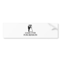 Game Over For Benson Bumper Sticker