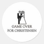 Game Over For Christensen Stickers