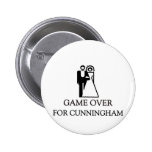 Game Over For Cunningham Pinback Buttons