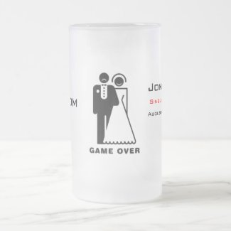 Game Over Frosted Mug - Sad Groom