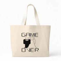 GAME OVER Funny Wedding Design Bags