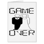 GAME OVER Funny Wedding Design Greeting Card