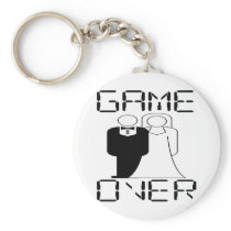 GAME OVER Funny Wedding Design Key Chain
