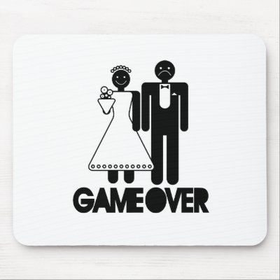 Game Over - Funny Wedding Gifts Mouse Pads