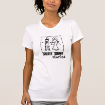 game over game started wedding t-shirt