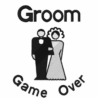 Game Over - Groom embroideredshirt