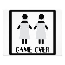 game over lesbian couple icon custom announcement