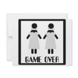 game over lesbian couple icon custom announcement