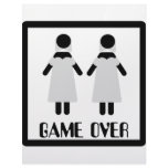 game over lesbian couple icon custom letterhead