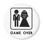 Game Over Fridge Magnet