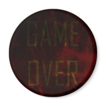 Game Over Refrigerator Magnets