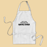 GAME OVER MAN aprons