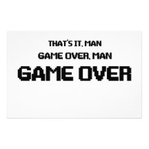 GAME OVER MAN STATIONERY PAPER