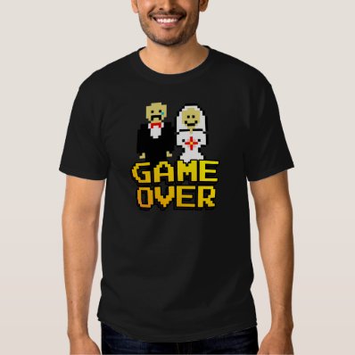 Game over marriage  8-bit  t shirt