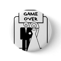 "Game Over" marriage Pin