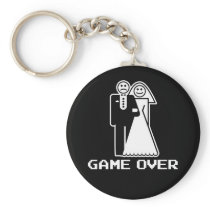 game over marriage funny wedding tshirt key chains
