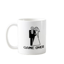 game over marriage funny wedding tshirt coffee mug