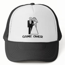 Game Over Marriage Game Over Funny tshirt Mesh Hats