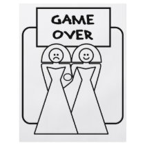 "Game Over" Marriage (Homosexual) Custom Flyer