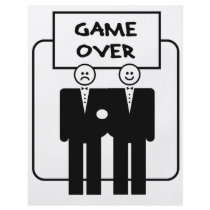 "Game Over" Marriage (Homosexual) flyers by corebeammusic "Game Over" Marriage (Homosexual) flyers