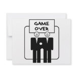 "Game Over" Marriage (Homosexual) Personalized Invitation