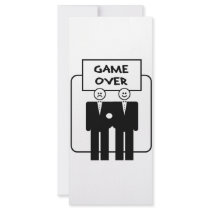 "Game Over" Marriage (Homosexual) rack cards by corebeammusic "Game Over" Marriage (Homosexual) rack cards