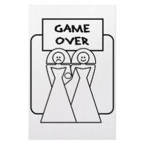 "Game Over" Marriage (Homosexual) Stationery