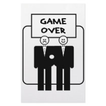 "Game Over" Marriage (Homosexual) stationery