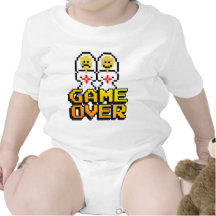 Game Over Marriage (Lesbian, 8-bit) T-shirts