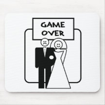 "Game Over" marriage Mouse Pad