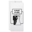 "Game Over" marriage rack cards