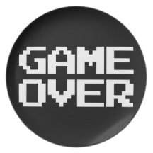 Game Over Plate