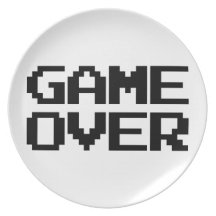 Game Over Plate