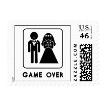 Game Over Postage Stamps