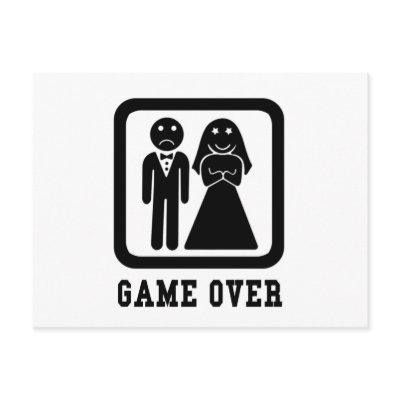 Game Over postcards