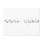 GAME OVER POST CARDS