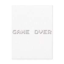 GAME OVER postcards by CasuallyHardcore GAME OVER postcards