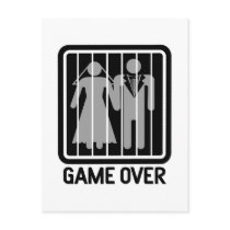 Game Over Post Cards