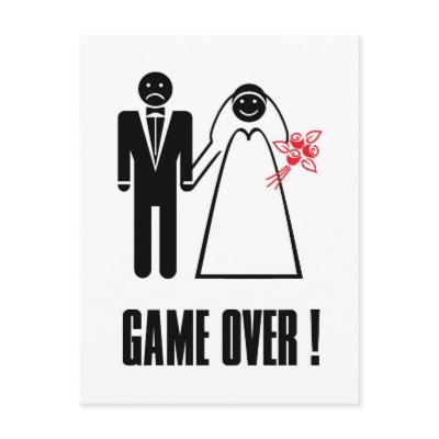 GAME OVER Postcard Thank you Invitation card by aliaks